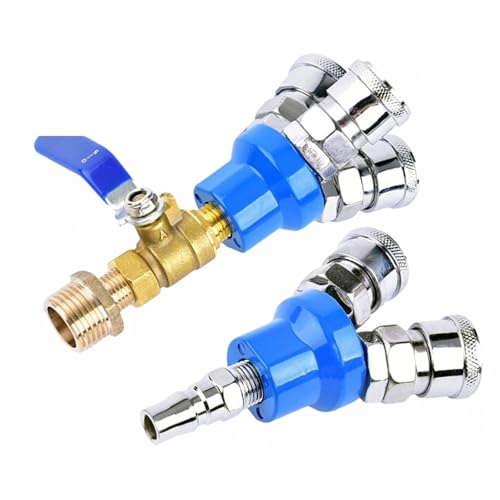 Séparateur multiple 1/4 pour brancher 6 outils pneumatiques simultanément