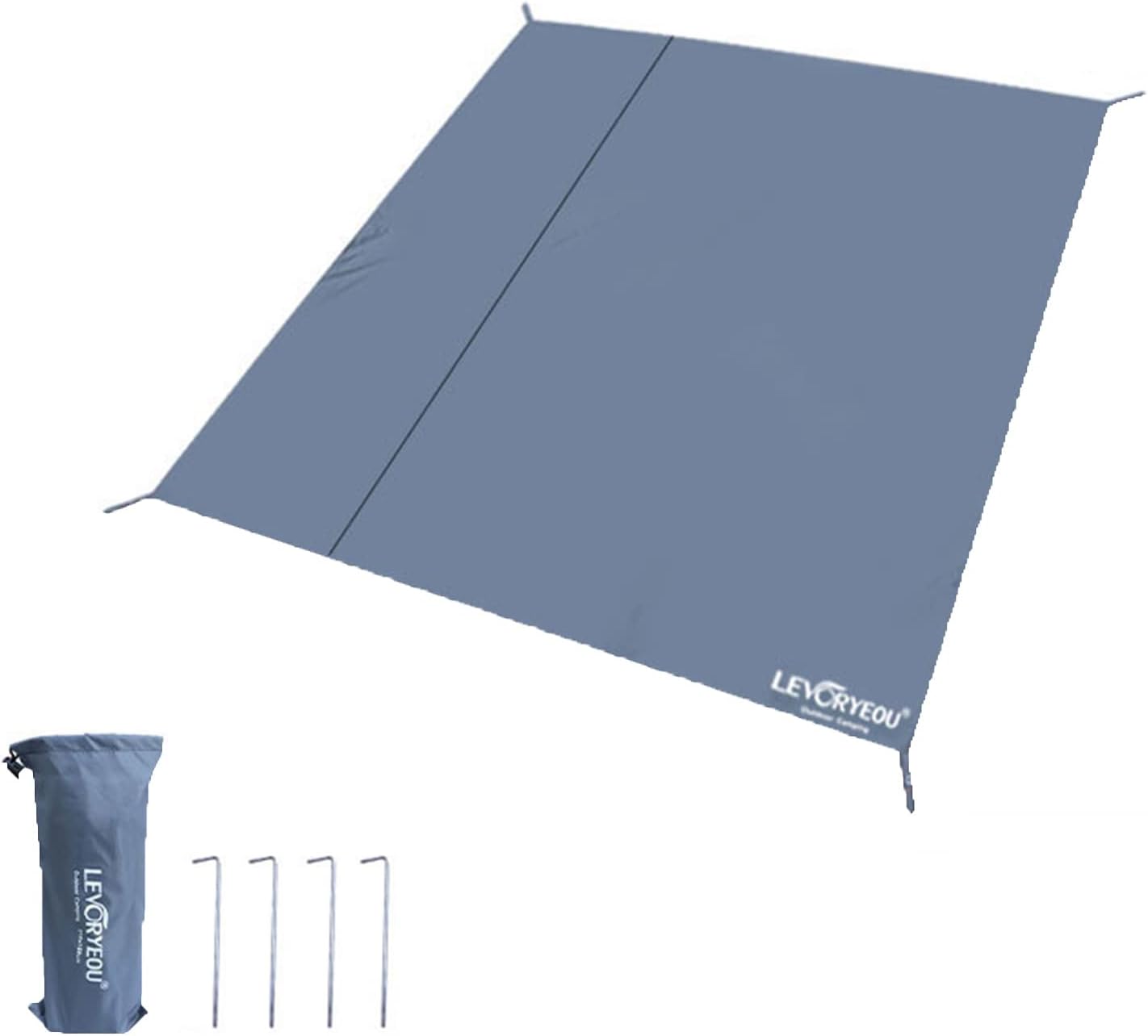 Tent Footprints Outdoor Camping Tent Floor Mat Moisture Proof Ground Sheet 210D Oxford Cloth Ultralight Waterproof Wear-Resistant Multi-Purpose Shading Trap with Tent Stakes