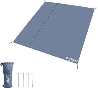 Tent Footprints Outdoor Camping Tent Floor Mat Moisture Proof Ground Sheet 210D Oxford Cloth Ultralight Waterproof Wear-Resistant Multi-Purpose Shading Trap with Tent Stakes