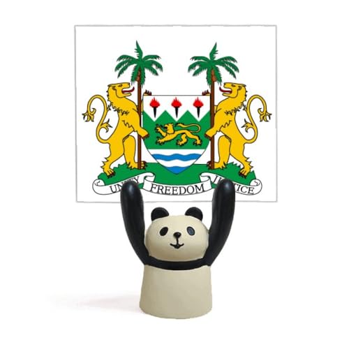 Porte-emblème panda Sierra le afnational support figurine décoration table