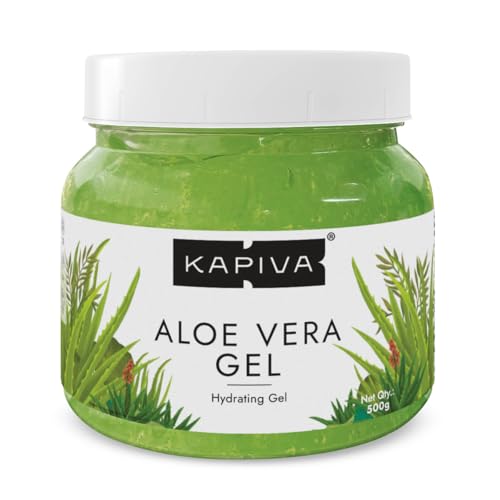 Kapiva Pure Aloe Vera Skin Gel 500g For Face & Hair | Hydrating, ...