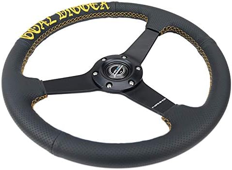 Miniatura 3 de NRG GOAL DIGGER - Volante de cuero reforzado RST-037MB-PR-GD + ambientador de laboratorio de rendimiento estadounidense