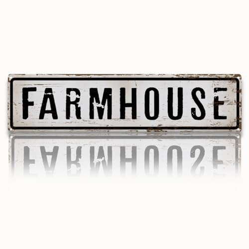 Farmhouse Decor Metal Tin Sign, Vintage Metal Wall Decor, Farmhouse