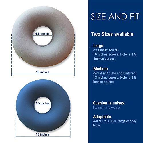 Inflatable Donut Cushion by Lemon Hero Strong Durable