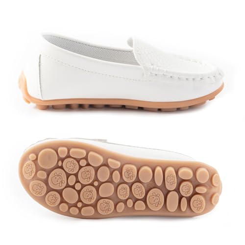 Image of Boys Girls Loafers Dress Flats Slip-On Oxford Casual Moccasins School Walking Boat Shoes(Toddler /Little Kid /Big Kid)
