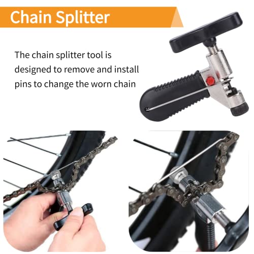 Ferramenta divisor de corrente de bicicleta, alicate de corrente + pinça de corrente + conjunto de c
