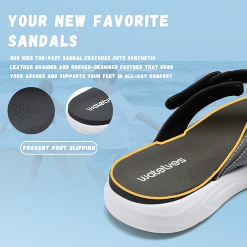 WateLves Girls Flip Flops Non-Slip Casual Thong Sandals Summer Sandal Shoes for Beach Swim Pool (Little Kid/Big Kid)4
