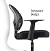 Home Office Chair Desk Chair Mid-Back Mesh Computer Chair with Lumbar Support Swivel Rolling Chair