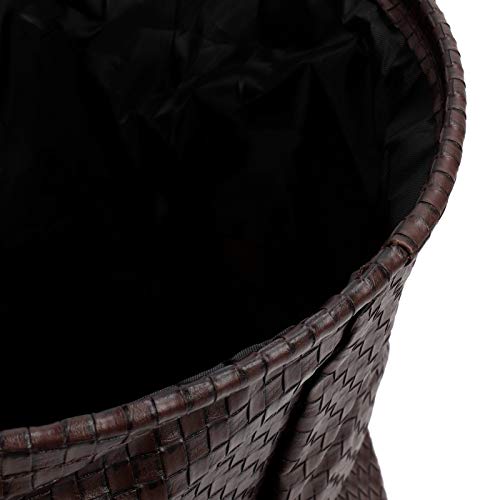 Fishawk Cesta de armazenamento, cesta de roupas, café, dobrável, grande capacidade com cordão, capa