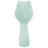 Home Basics Very Durable Tropical Owl Ceramic Spoon Rest, Blue