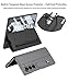 SHIEID Galaxy Z Fold7 Wallet Case with S Pen Holder – Leather Magnetic Cover with Pen Slot, Card Holder, Kickstand & Built-in Screen Protector Case for Samsung Galaxy Z Fold 7, Charcoal Black