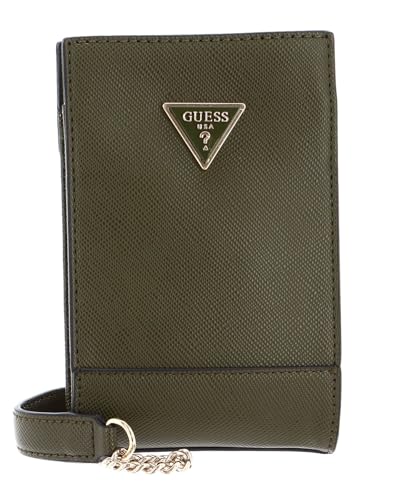 GUESS Noelle Chit Chat Sac Téléphone Olive pour Garder les Mains Libres