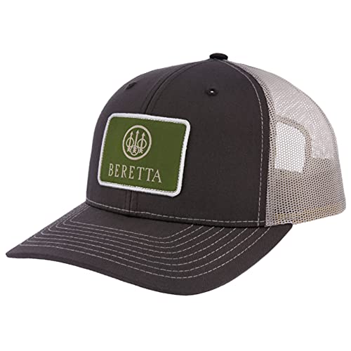 Beretta Men's Mesh Back Field 112 Logo Trucker Hat, Brown And Beige, One Size Fits All #TOP12