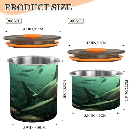 Envase hermético de acero inoxidable para café 500 ml miniatura 2