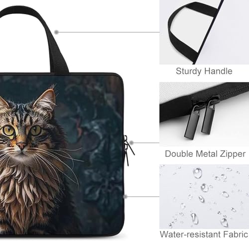 Housse ordinateur portable 15 pouces chat mignon pochette tablette et PC portable - 3