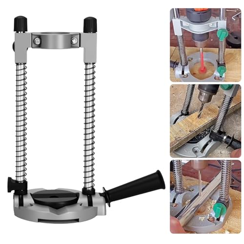 Support de perceuse vertical et angulaire en aluminium et acier pour perçage précis - 3