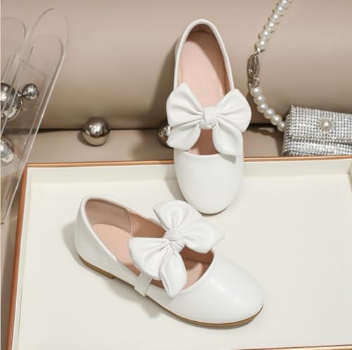 Toddler Little Girls Mary Jane Ballet Flats with Bow Flower Girl Dress Shoes for School, Wedding, Party4