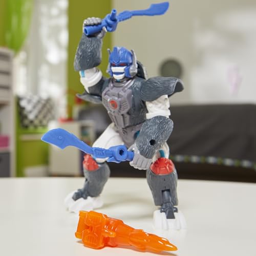 Transformers MixMashers Optimus Primal Custom Mix-and-Match Action Figure & Accessories, 5-Inch-Scale (12 cm) Robot Toys for Kids Ages 4+ by Transformers - Used condition - Image 2