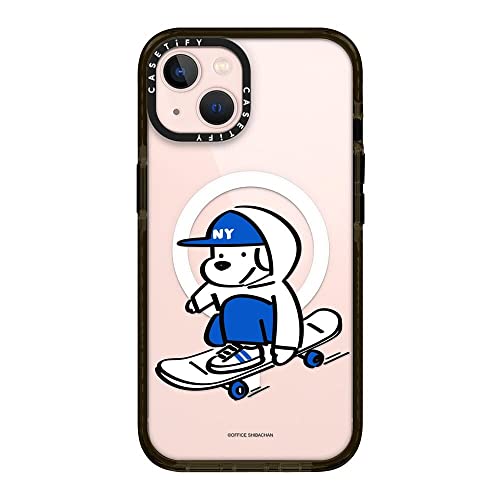 CASETiFY MagSafe �Ή� �C���p�N�g�P�[�X iPhone 13 - Skater JOHN (Enjoy Life) - �N���A �u���b�N