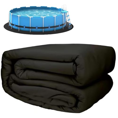 Ceblish Poolunterlage Rund 305 Vorgeschnittene Pool Unterlage Outdoor Poolmatten Schutzboden rutschfeste Reißfest Nahtlos Pool Bodenschutzmatte für Aufstellpools & Whirlpools (305)