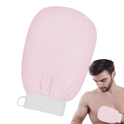 Qutalmi Guanti esfolianti per scrubber corpo, guanti esfolianti per corpo - Guanto esfoliante da bagno | Guanto esfoliante per doccia corpo con anello appendibile per il massaggio della pelle nel