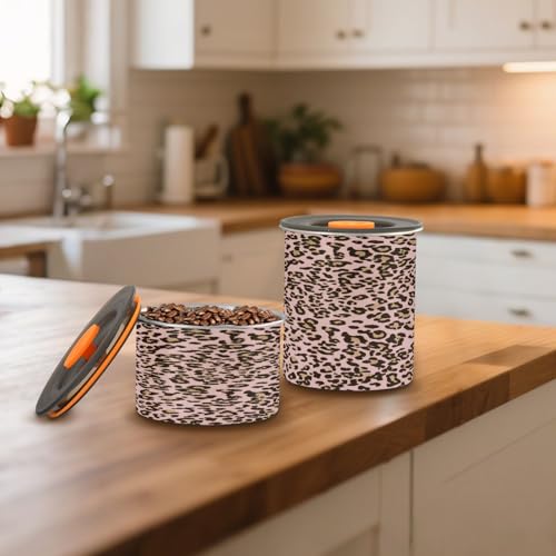 Envase hermético de acero inoxidable estampado animal para café 17 oz miniatura 6