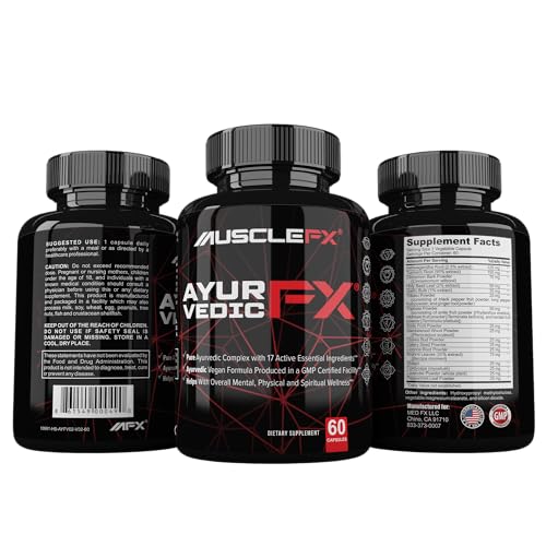 MUSCLE FX Ayurvedic FX. Pure Ayurvedic Supplement for Men and