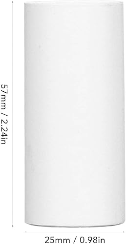 Miniatura 6 de 10 rollos de papel térmico para impresora térmica, 2.24 x 0.98 pulgadas, papel térmico termosensible blanco imprimible para impresora pequeña