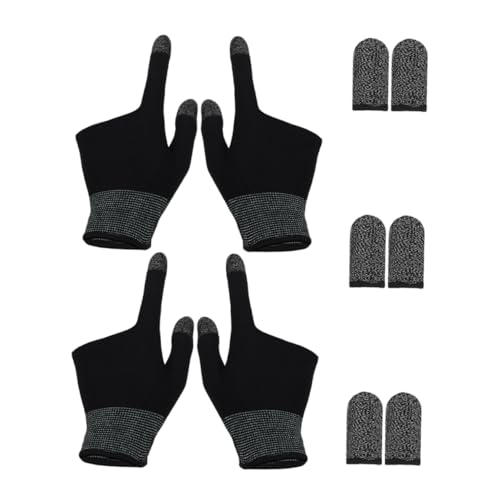 Générique 2 Paires de Jeu Accessoires de perçage du Septum de Manchette de Pouce Accessoires Gaming Manchons de Doigt de Jeu Mobile Manchons de Doigt de Jeu modèle graphène