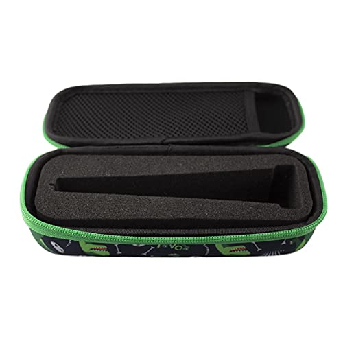 caseroxx Estuche para bolígrafos de Estudio para Leapfrog Leapstart Go en Patrón de Dinosaurio - Negro Transporte Almacenamiento Estuche Funda