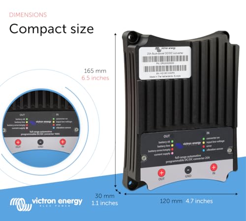 Victron Energy Buck-Boost DC-DC Converter 100 Amp for Charging a 12V or 24V Service Battery in Vehicles3