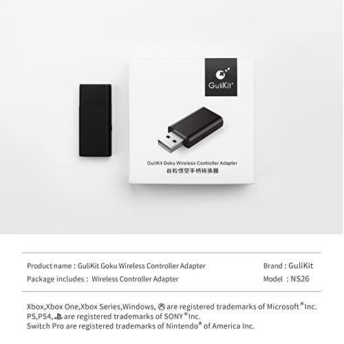 Aknes Gulikit Goku Usb Wireless Controller Adapter, Dongle For Xbox Series X|S And Xbox One Controller(Bluetooth Ver.), Switch Pro / Ps4&Ps5 Controller thumb #6