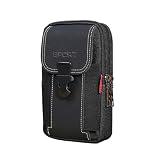 XFSRG Porta Cellulare da Cintura Fondina Verticale Marsupio Telefono Custodia Cellulare Verticale Portatelefono da Cintura Borsello Sportivo con Cerniera per Uomo e Donna