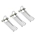 PATIKIL 2.5 Inch Replacement Hooks Latch, 3 Pack Metal Towing Receiver Hitch for Clevis Hook Trailer, Silver