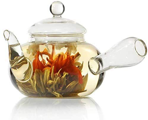 Tetera japonesa Kyusu de cristal en tarro de cristal estilo Tokoname con filtro y colador de té 600ml por Dimono - Imagen 3