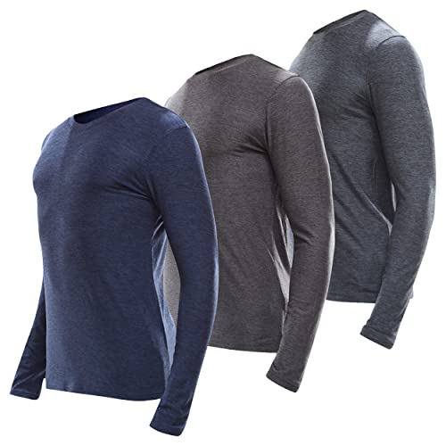 Long Sleeve Dry Fit Shirts for Men – 3 Pack ...
