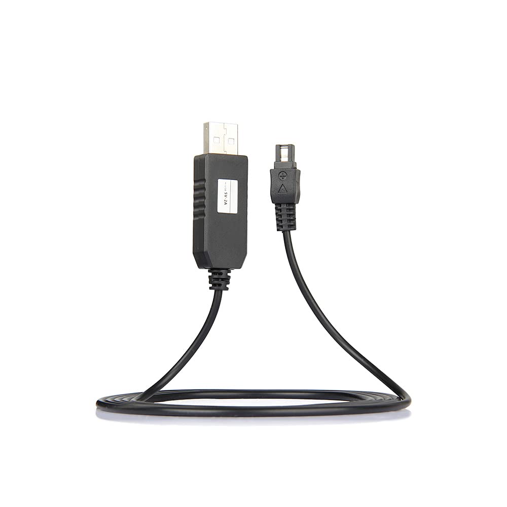 subtel Alimentatore AC L20,AC L25,AC L200 compatibile con ca. 3m Adattatore, Alimentazione da corrente di rete Caricatore, Cavo Ricarica