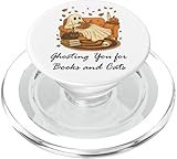 Photo Gallery fall black cat ghosting you for book halloween ghost reading popsockets popgrip per magsafe Photo Gallery fall black cat ghosting you for book halloween ghost reading popsockets popgrip per magsafe