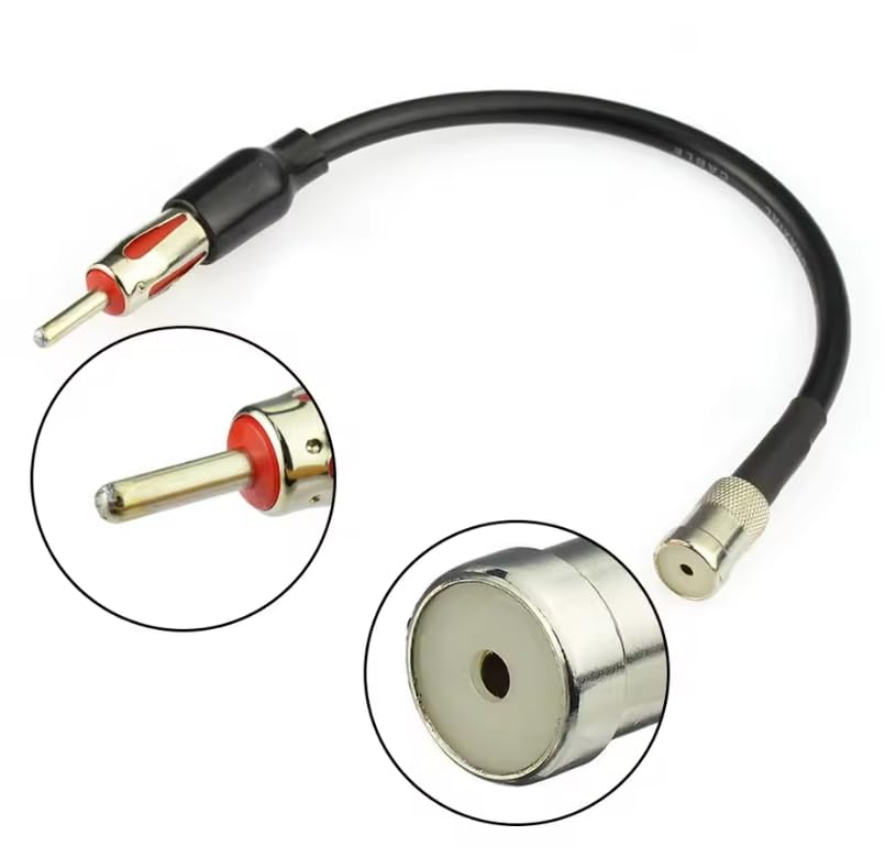 Panlouting Cavo Adattatore Prolunga Antenna Autoradio | ISO a DIN Maschio | 25cm | Cavo Auto Antenna FM AM per Veicoli, Camion, Autoradio, Unità Principale Panlouting Cavo Adattatore Prolunga Antenna Autoradio | ISO a DIN Maschio | 25cm | Cavo Auto Antenna FM AM per Veicoli, Camion, Autoradio, Unità Principale