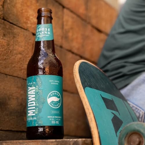 Pack 3 unidades Cerveja Goose Island Puro Malte Session 355ml + Copo Oficial