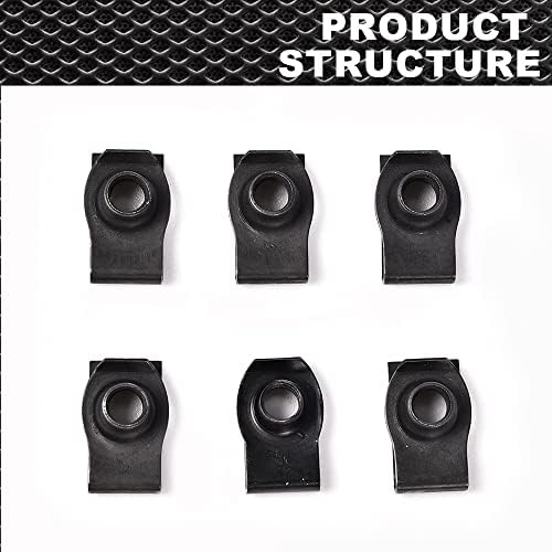 Miniatura 8 de CROSSDESIGN Juego de 6 tornillos Torx y tuerca plana compatibles con Polaris Ranger RZR General Body