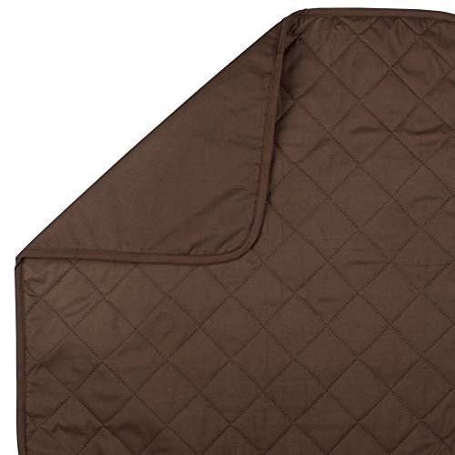 E-Living Store Z01670 Reversible Furniture Protector with 2 Inch Elastic Strap, Machine Washable, Perfect for Pet and Kids, Seat Width Up to 70", Sofa, Chocolate - Thumbnail 6