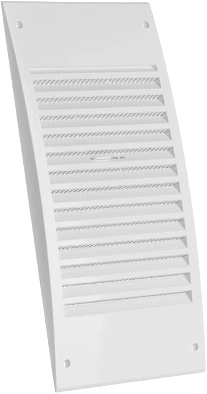 EUROPLAST 140x300mm Szellőzőrács Rovarháló Fehér ABS Végzáró Rács