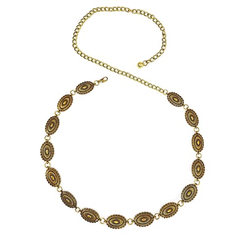 Metal Belts Boho Waist Chain Western Belt for Women
