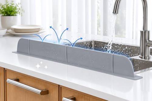 Premium 30-Inch Kitchen Sink Silicone Water Splash Guard