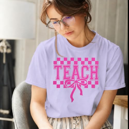 Back to School Shirt Teacher Shirts for Women 90s Teacher Outfits Short Sleeve Teacher Gift Tops — view 2