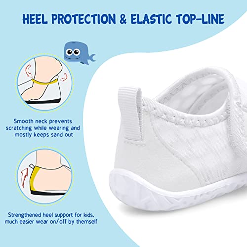 Image of LeIsfIt Toddler Water Shoes Boys Girls Barefoot Aqua Socks Kids Breathable Quick-Dry Swim Shoes for Beach Pool Surf