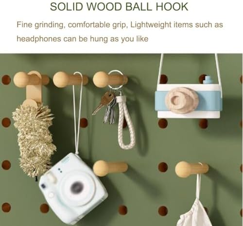 Modular Pegboard Organizer Kit - Customizable Wall-Mounted Storage Solution for Home, Office & Bedroom - Versatile Display Panel with Accessories (Green, 60x120cm)