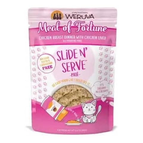 Weruva Slide N' Serve Paté Wet Cat Food, Meal of Fortune Chicken Dinner Cover