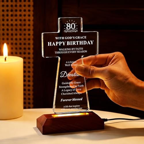 Recuerdo de fe religiosa para conmover en el 80 cumpleaños de mamá, papá o los abuelos 3